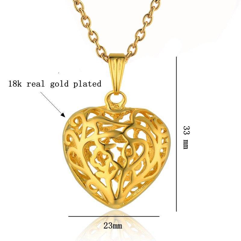 Trendy Cubic Zirconia Butterfly Heart Necklace Pendant Women Gold Color Neck Chain For Women Jewelry collier femme 2020 - L & M Kee, LLC