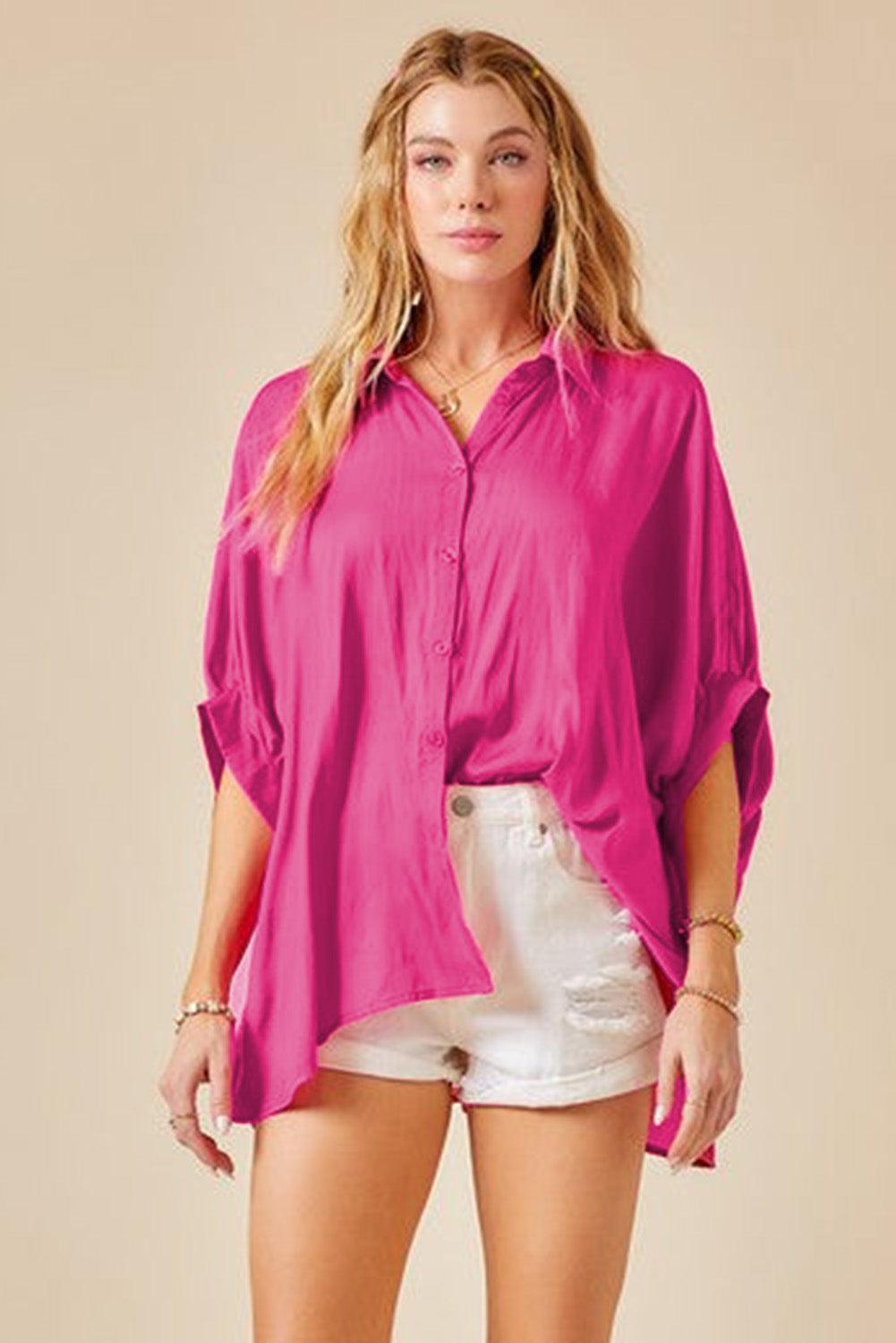 Soft Oversize Dolman Shirt - L & M Kee, LLC