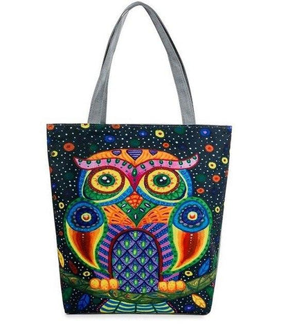 Hootee Vintage Canvas Tote - L & M Kee, LLC