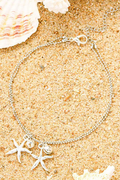 Starfish Bell Dual-Layered Anklet - L & M Kee, LLC