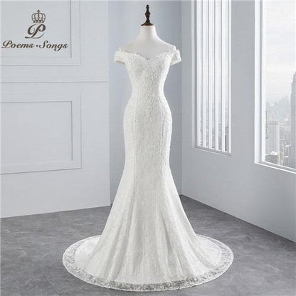 Fishtail Mermaid Wedding Dress - L & M Kee, LLC