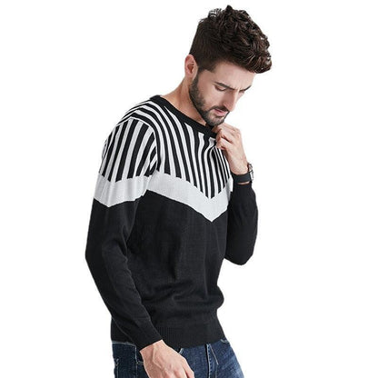 Men's Round Neck Long Sleeve Sweater - L & M Kee, LLC