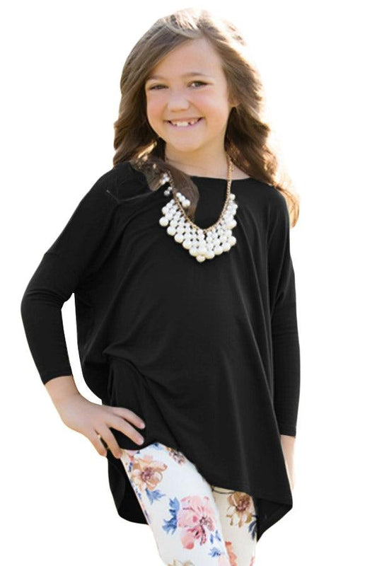 Soft Cotton Long Sleeve Girl Top - L & M Kee, LLC