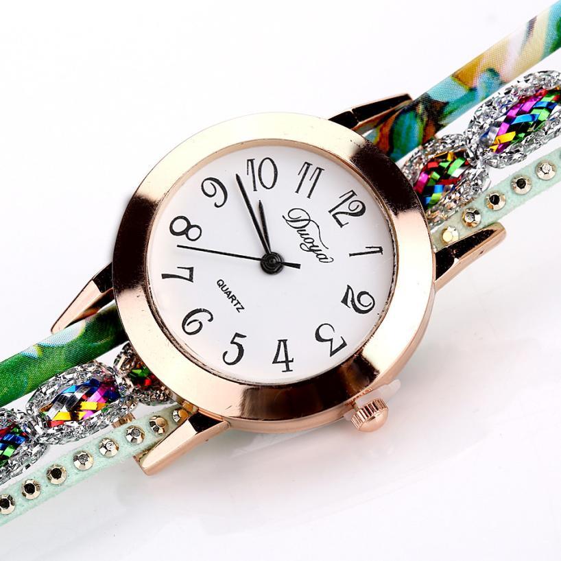 Gemstone Luxury Dress Bracelet Watch - L & M Kee, LLC