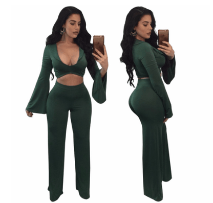 Spring Two Piece Women Tracksuit Set - L & M Kee, LLC