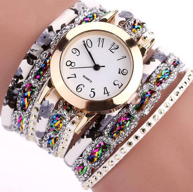 Gemstone Luxury Dress Bracelet Watch - L & M Kee, LLC