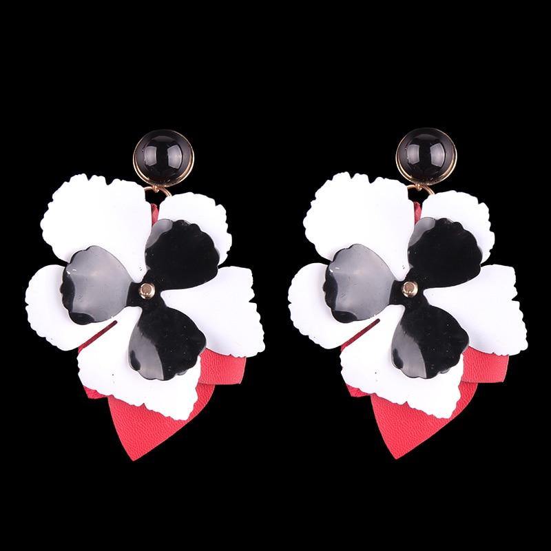 Flower Drop Earrings - L & M Kee, LLC