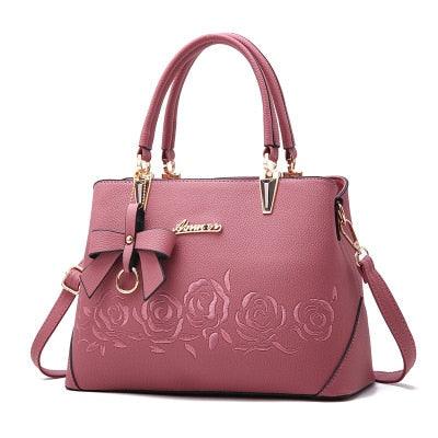 Rose Lady Designer Shoulder Bag - L & M Kee, LLC