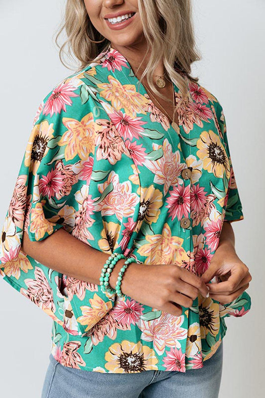 Vacay Floral Print Kimono - L & M Kee, LLC