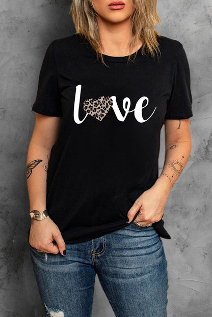 Sequin Heart Graphic Tee - L & M Kee, LLC