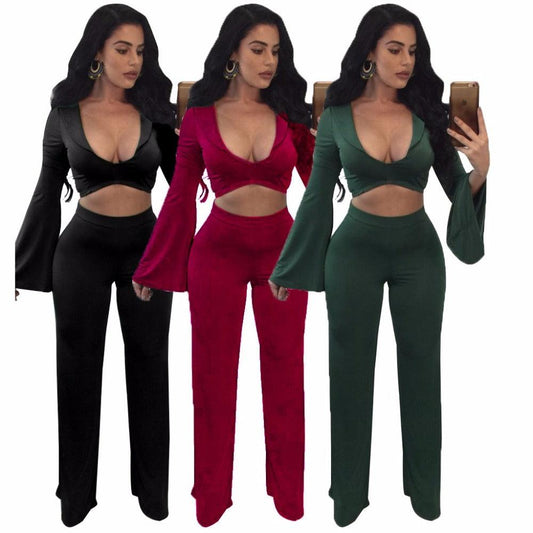 Spring Two Piece Women Tracksuit Set - L & M Kee, LLC