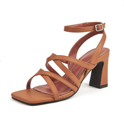 High Heel Strap Sandals - L & M Kee, LLC