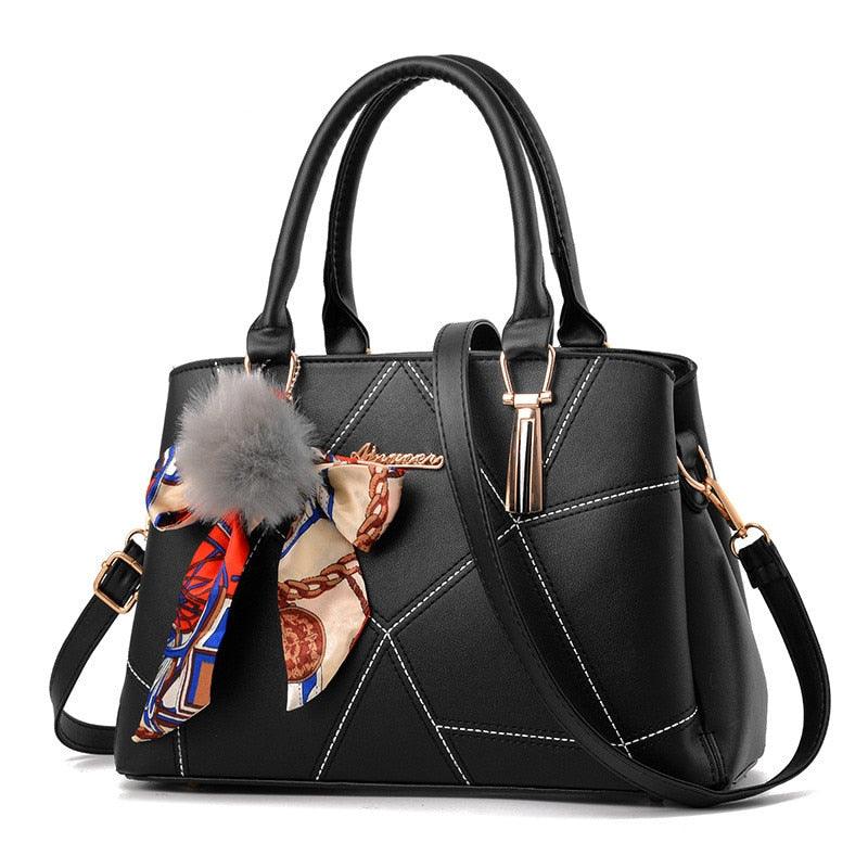 Geometric Stitch Handbag - L & M Kee, LLC