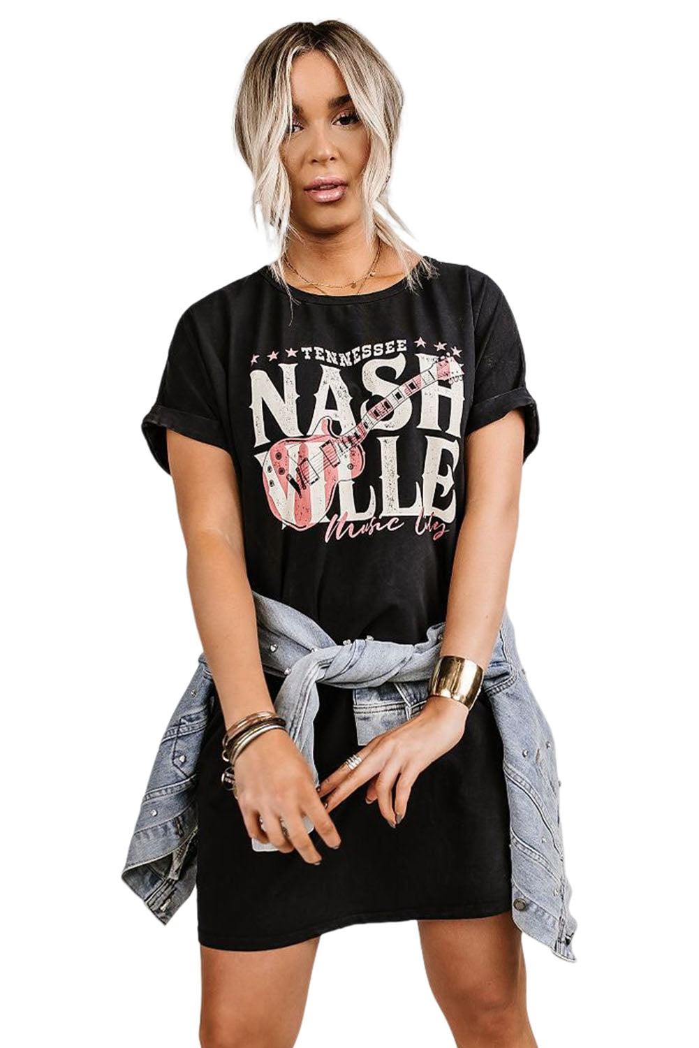 Nashville Music Festival Trending T-Shirt Dress - L & M Kee, LLC