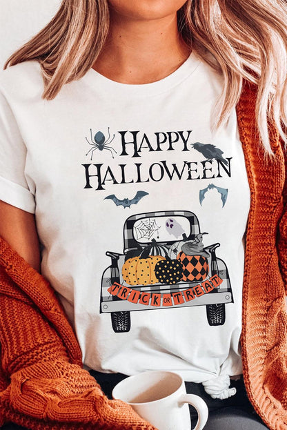 Howdy Fall Cow Pumpkin Print Graphic T Shirt - L & M Kee, LLC