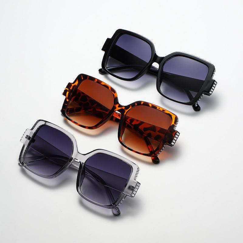 Large Frame Square Diamond Sunglasses - L & M Kee, LLC