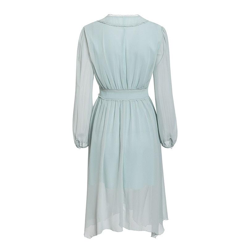 Elegant Chiffon Romantic Midi Dress - L & M Kee, LLC