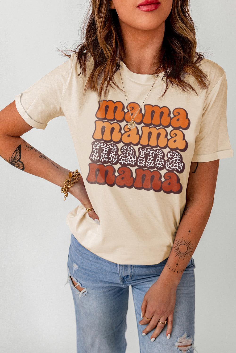 MOM life is the best life Leopard Print Graphic T Shirt - L & M Kee, LLC