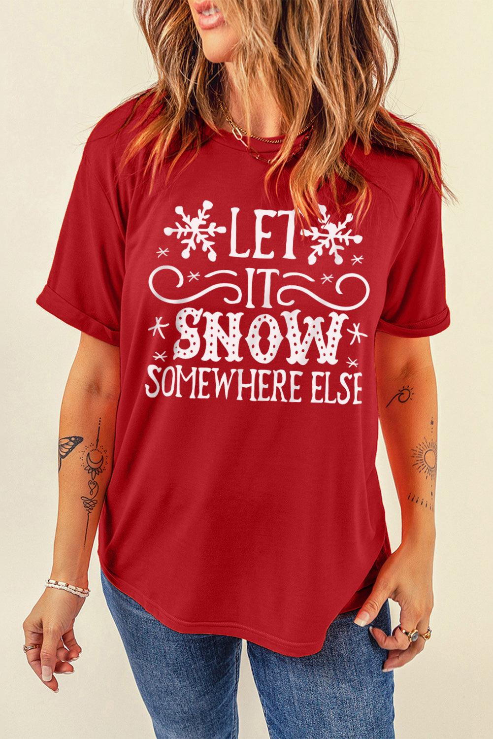 Merry Christmas Trees Graphic Print Short Sleeve T Shirt - L & M Kee, LLC