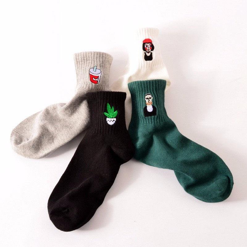 Cotton Short Character Socks - L & M Kee, LLC