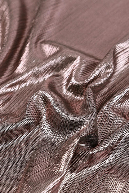 Copper Textured Oversize Foil T-Shirt - L & M Kee, LLC