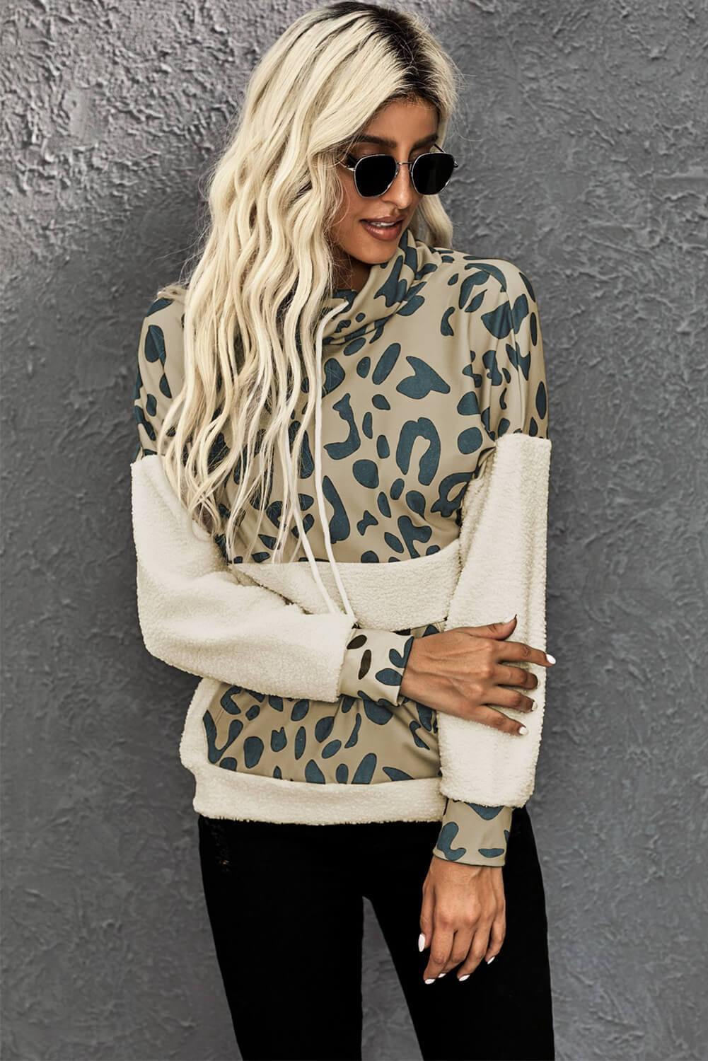 Leopard Print Sweatshirt - L & M Kee, LLC