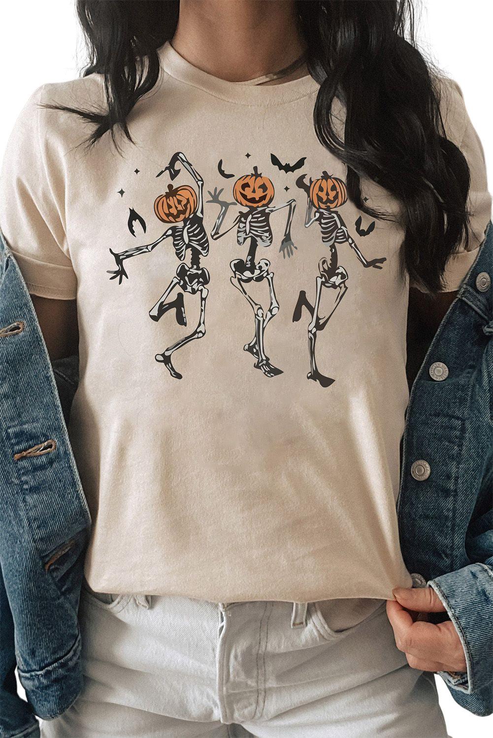 Howdy Fall Cow Pumpkin Print Graphic T Shirt - L & M Kee, LLC