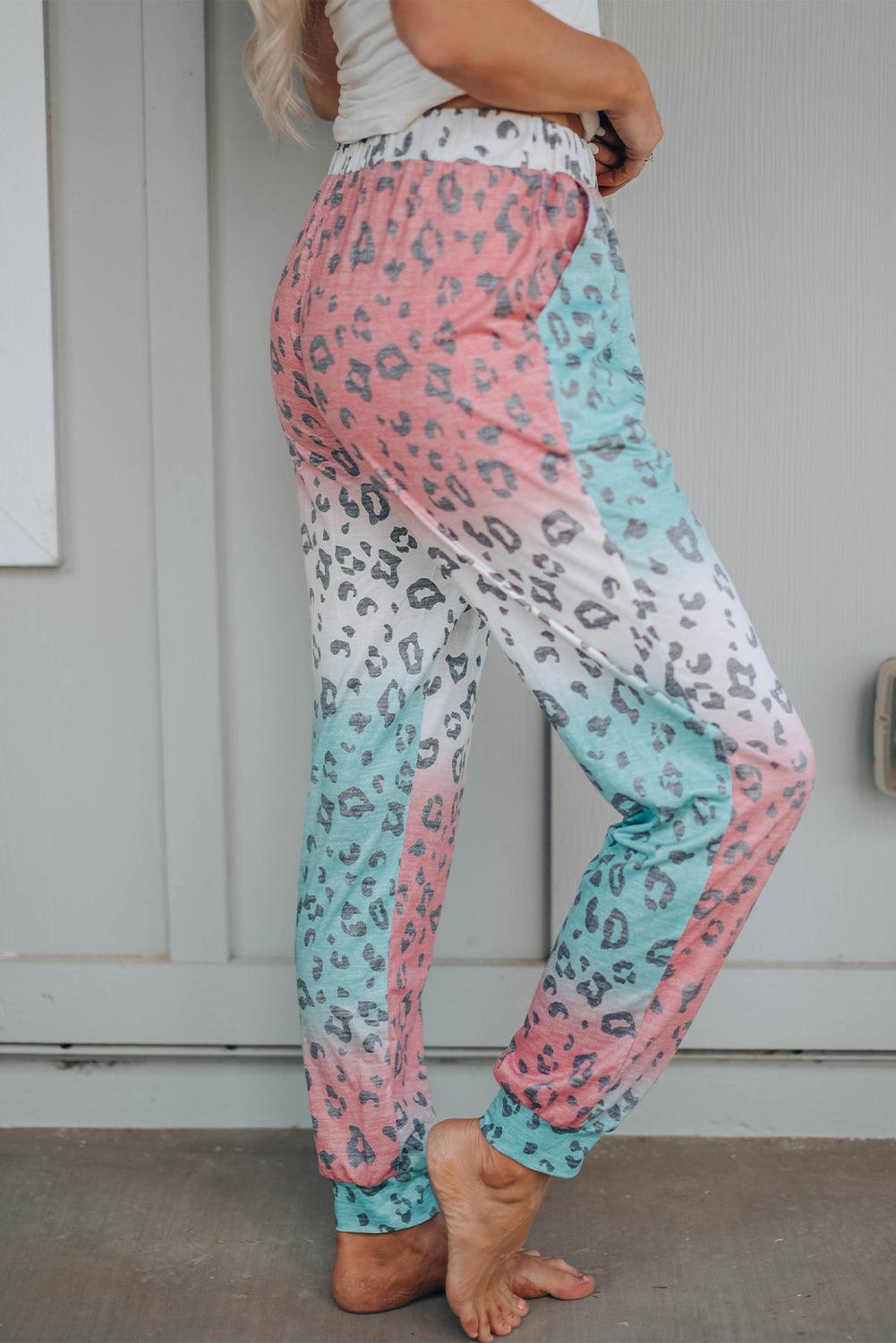 Gradient Color Drawstring High Waist Pants - L & M Kee, LLC