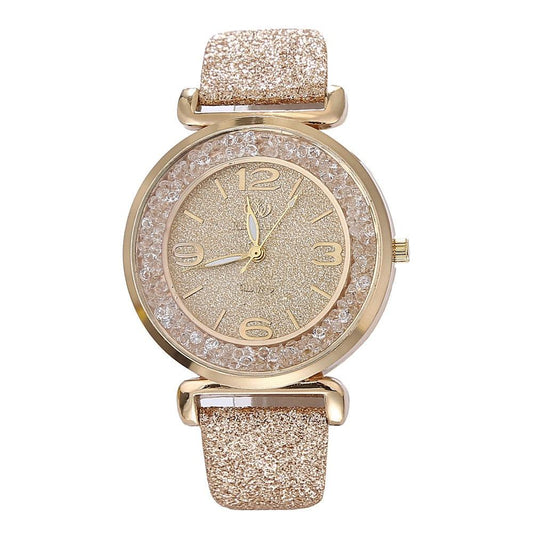 Crystal Rhinestone Luxury Quartz Watch - L & M Kee, LLC