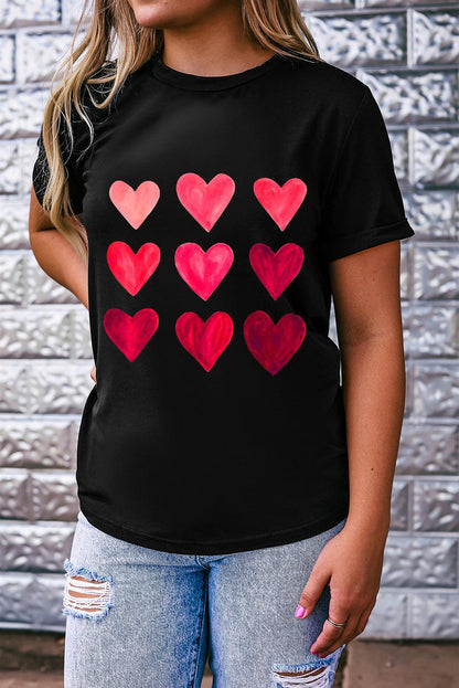 Sequin Heart Graphic Tee - L & M Kee, LLC