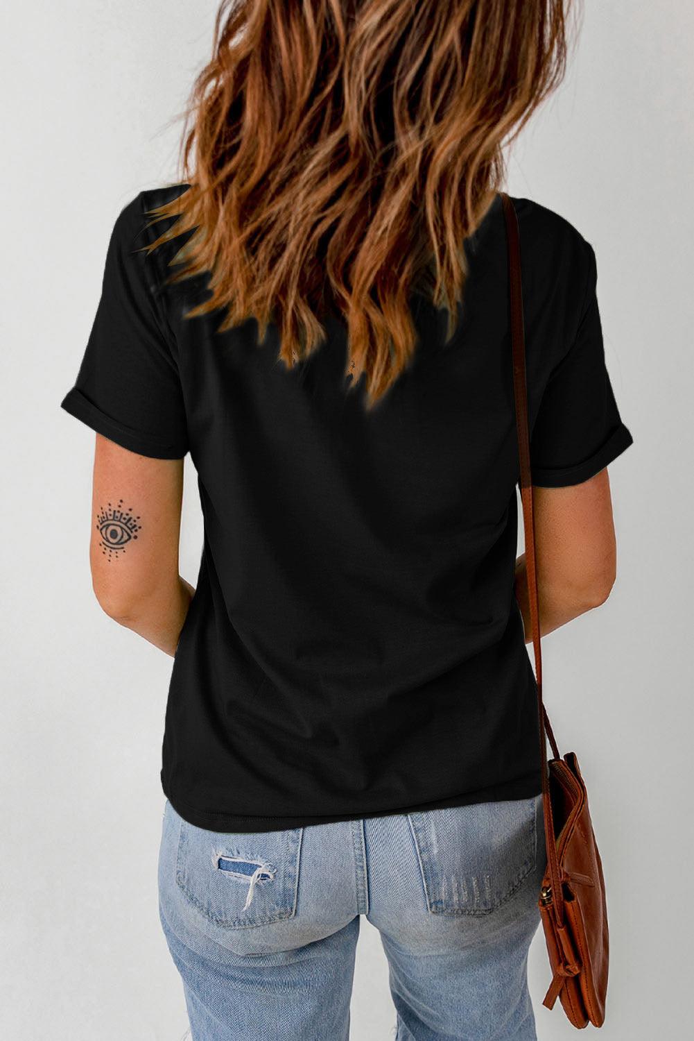Khaki AMEN Leopard Print Short Sleeve Graphic T Shirt - L & M Kee, LLC
