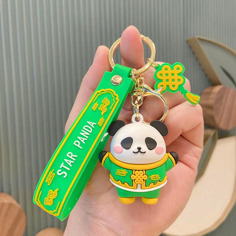 Cute Cartoon Panda Mascot Keychain - L & M Kee, LLC