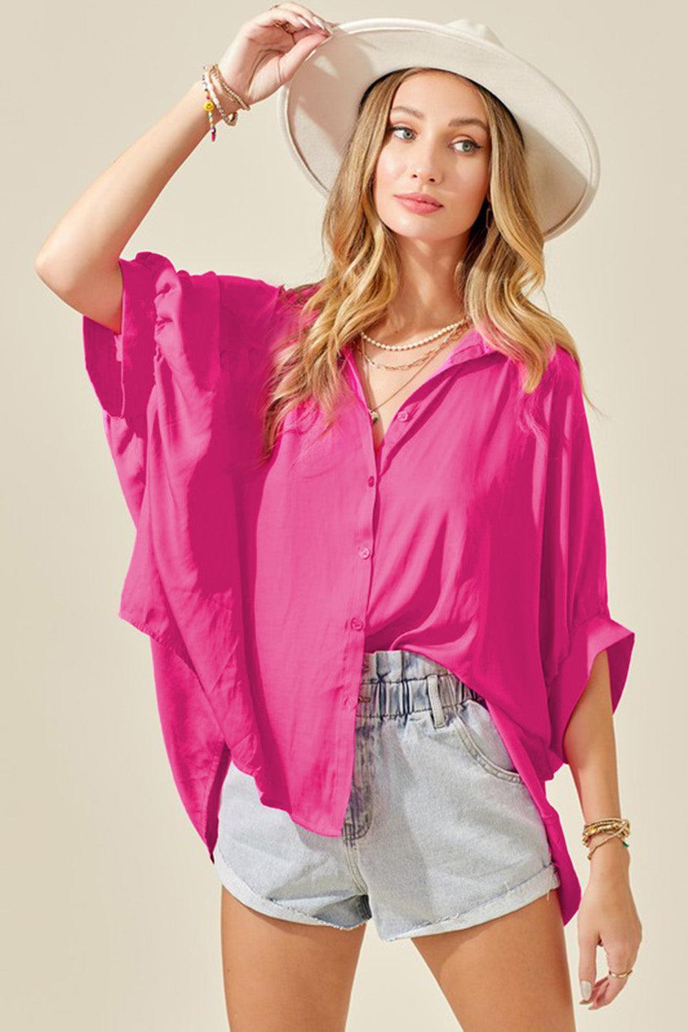 Soft Oversize Dolman Shirt - L & M Kee, LLC