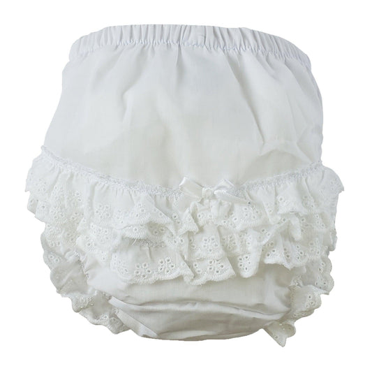 White Girl's Cotton/Poly "Fancy Pants" Underwear 600.W - L & M Kee, LLC