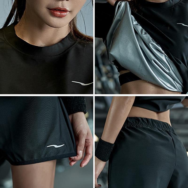 Sauna Sweat Workout T-shirt and Shorts - L & M Kee, LLC