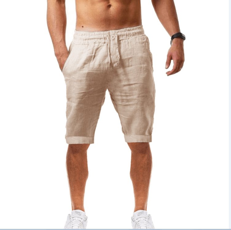 Sporty Linen Shorts - L & M Kee, LLC