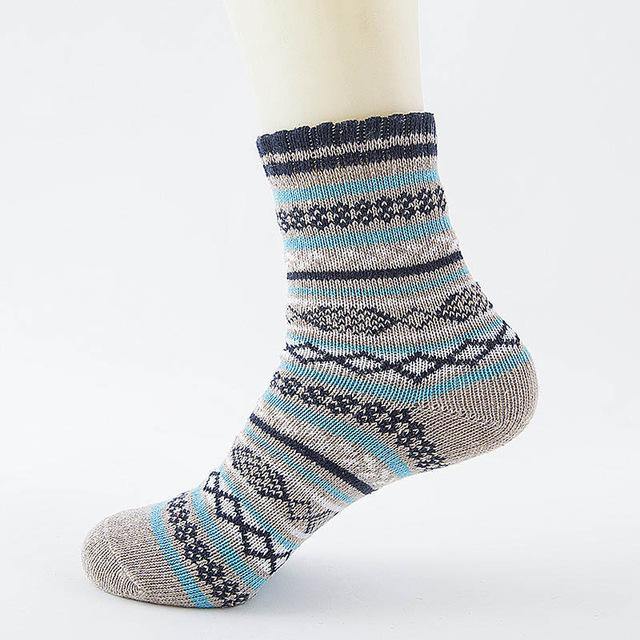 Stripe Wool Socks - L & M Kee, LLC