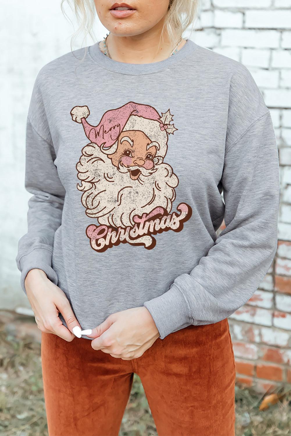 Father Christmas Embroidered Sweatshirt - L & M Kee, LLC