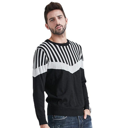 Men's Round Neck Long Sleeve Sweater - L & M Kee, LLC