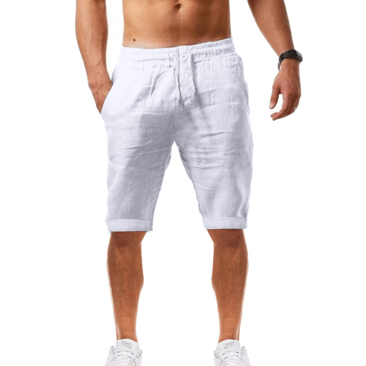 Sporty Linen Shorts - L & M Kee, LLC
