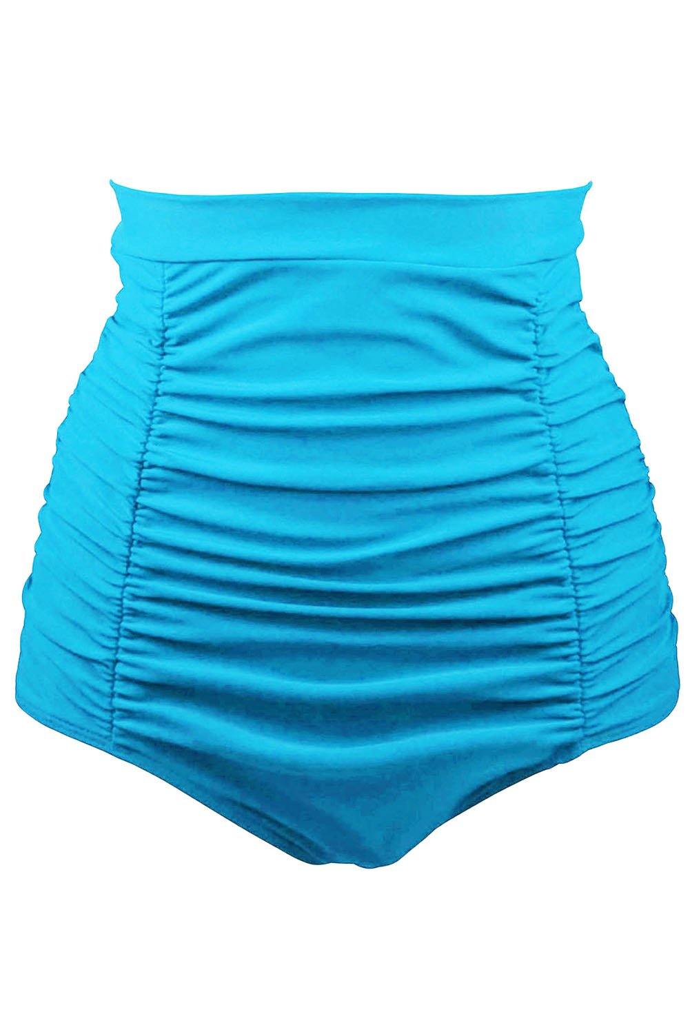 Retro High Waisted Swim Short - L & M Kee, LLC