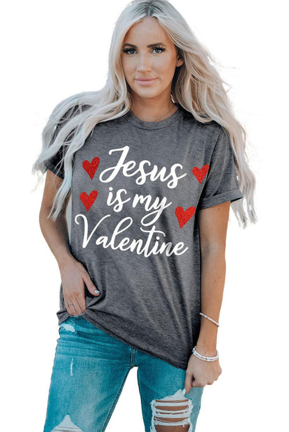 Sequin Heart Graphic Tee - L & M Kee, LLC