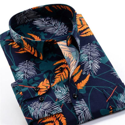 Loose Long-sleeved Hawaii Shirt - L & M Kee, LLC