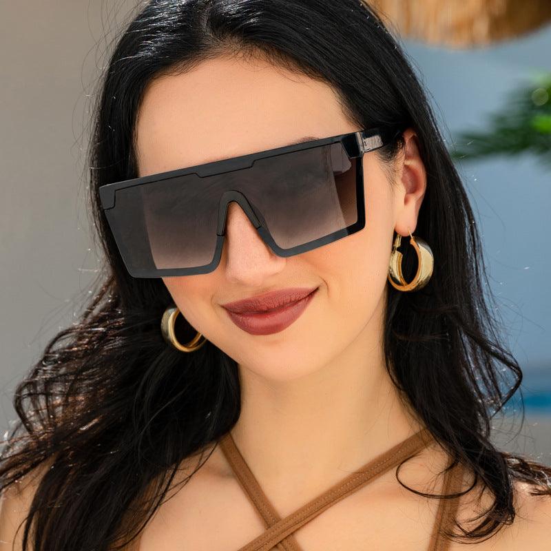 Square Half Frame Sunglasses - L & M Kee, LLC