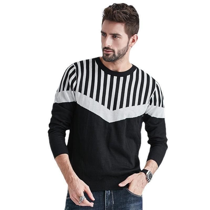 Men's Round Neck Long Sleeve Sweater - L & M Kee, LLC