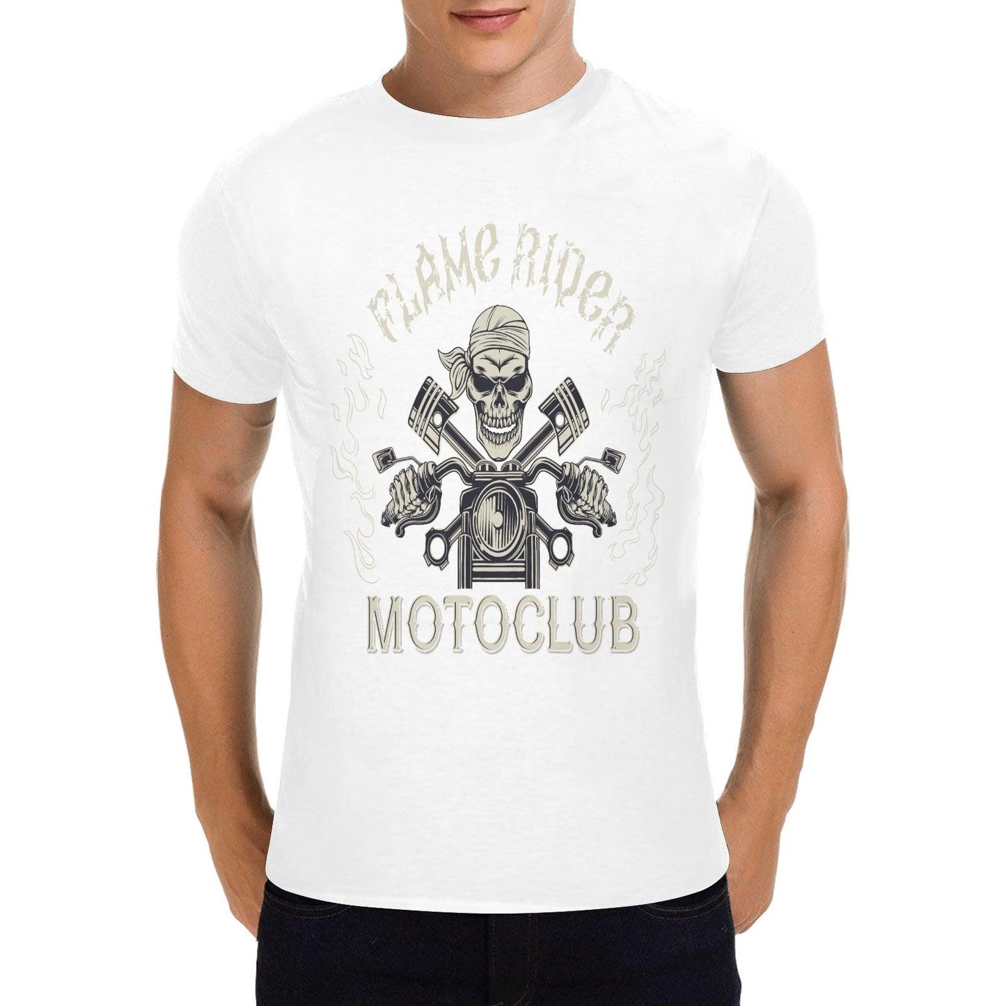 Flame Rider Motoclub Graphic T-Shirt - L & M Kee, LLC