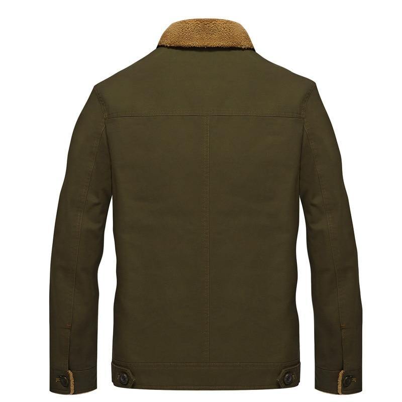 Fleece Lined Men's Winter Bomber Jacket - L & M Kee, LLC
