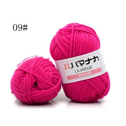 25g Soft Cotton Knitted hand LOT Craft Baby Yarn 4PLY soft Sweater Knitting NEW Colorful Wool Craft Colours Crochet Supersoft - L & M Kee, LLC