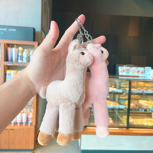 Plush Alpaca Cute Key Chain - L & M Kee, LLC