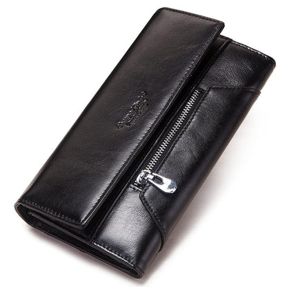Women's Leather Clutch Mobile Phone RFID Wallet - L & M Kee, LLC
